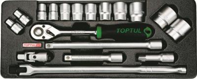 Универсальный набор инструментов Toptul GCAT1801 (18 предметов) - общий вид