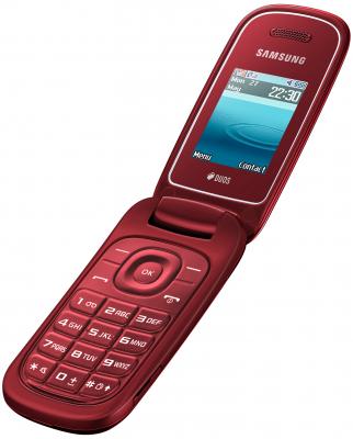 Мобильный телефон Samsung E1272 (красный) - общий вид