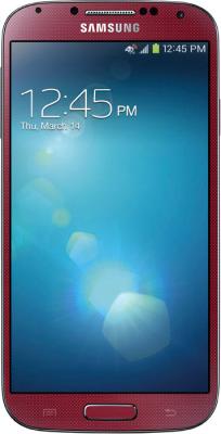 Смартфон Samsung Galaxy S4 16Gb / I9500 (красный) - общий вид