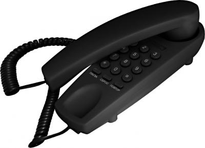 Проводной телефон Texet TX-225 (Black) - общий вид