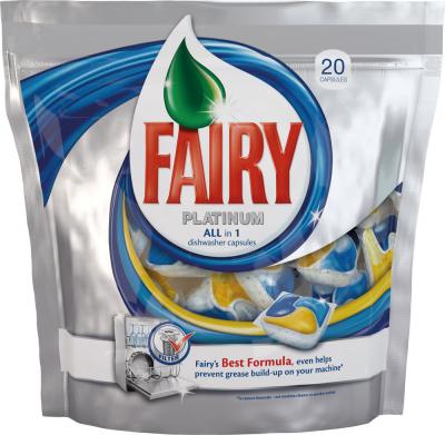Капсулы для посудомоечных машин Fairy Platinum All in One (20шт) - общий вид