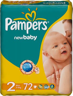 Подгузники детские Pampers New Baby 2 Mini Value Pack (72шт) - общий вид