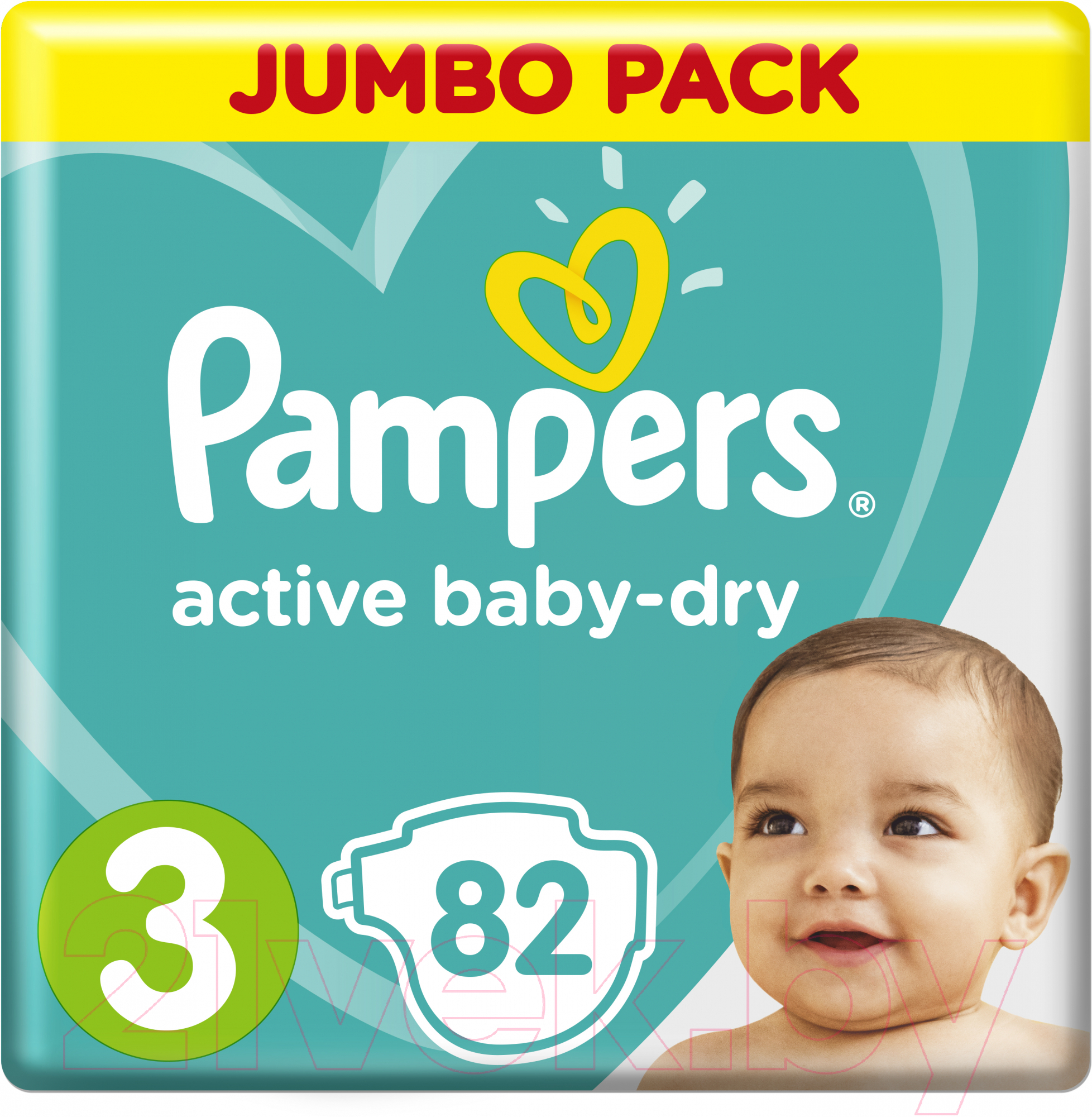 Подгузники детские Pampers Active Baby-Dry 3 Midi (82шт)