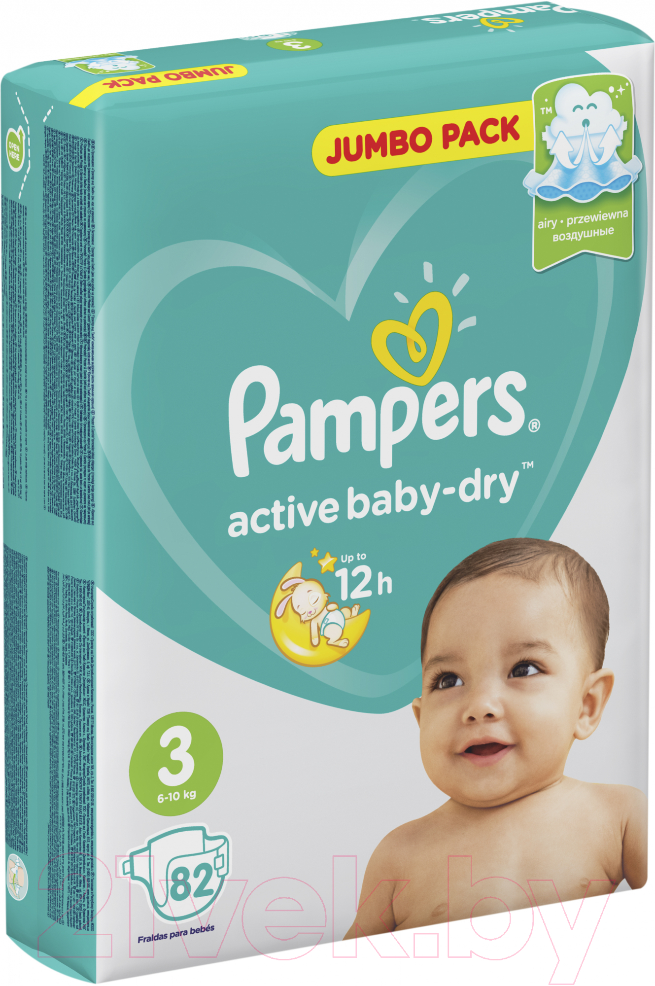 Подгузники детские Pampers Active Baby-Dry 3 Midi (82шт)