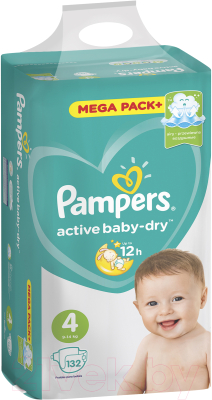 Подгузники детские Pampers Active Baby-Dry 4 Maxi (132шт)