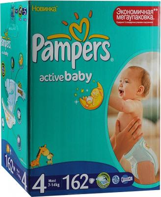 Подгузники детские Pampers Active Baby 4 Maxi Mega Plus Pack (162шт) - общий вид