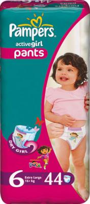 Подгузники-трусики детские Pampers Active Girl 6 Extra Large (44шт) - общий вид