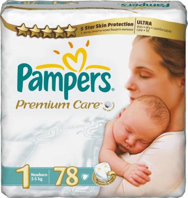 Подгузники детские Pampers Premium Care 1 Newborn Value Pack (78шт) - общий вид