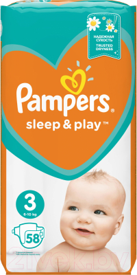 Подгузники детские Pampers Sleep&Play 3 Midi (58шт)