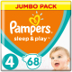 Подгузники детские Pampers Sleep&Play 4 Maxi Jumbo Pack (68шт) - 