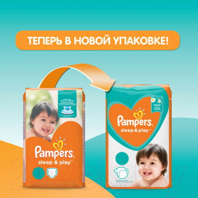 Подгузники детские Pampers Sleep&Play 5 Junior Giant Pack (74шт)