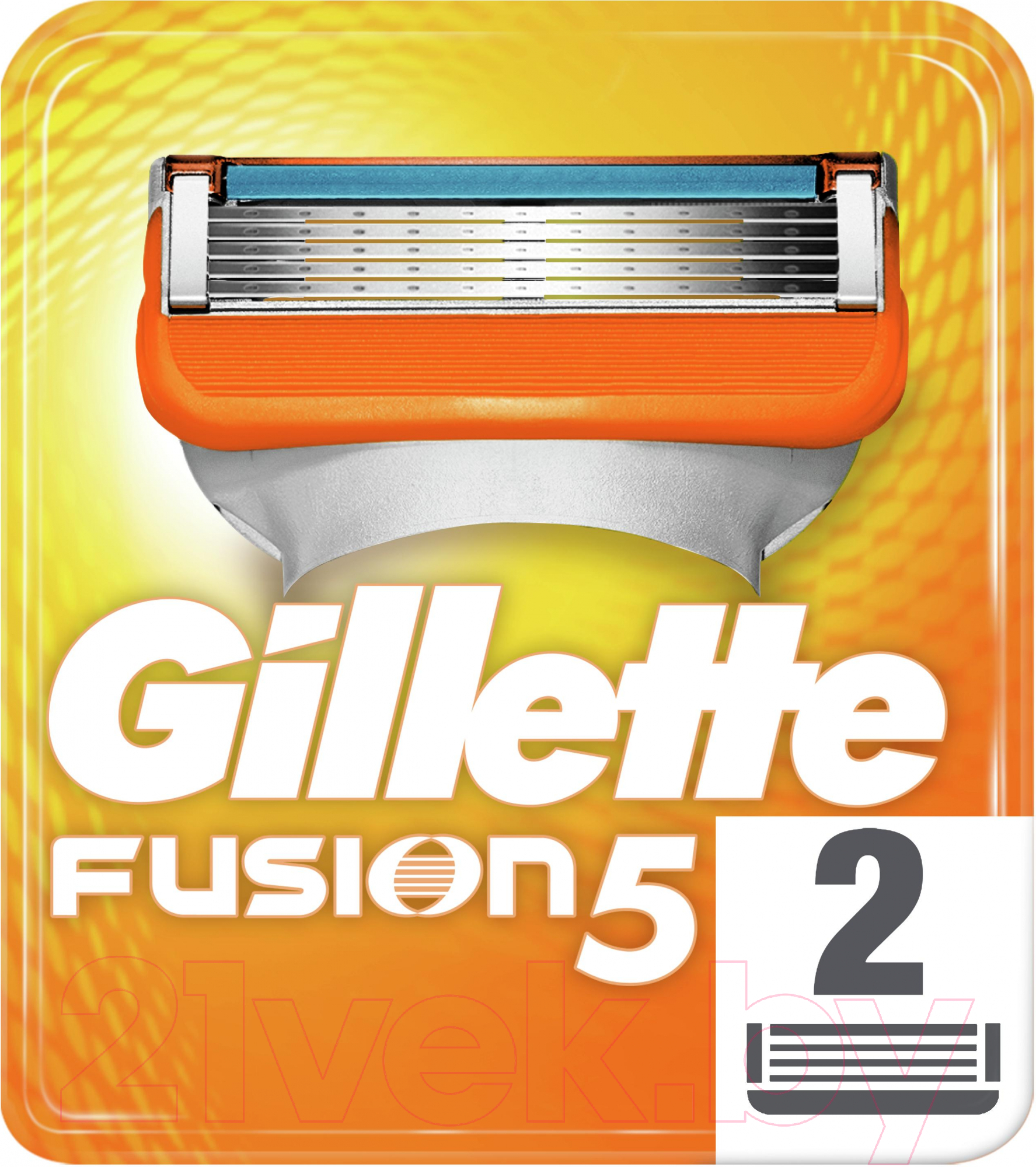 Набор сменных кассет Gillette Fusion (2шт)