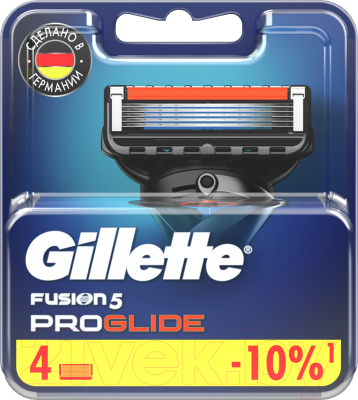 Набор сменных кассет Gillette Fusion ProGlide (4шт)