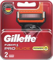 Набор сменных кассет Gillette Fusion ProGlide Power (2шт) - 