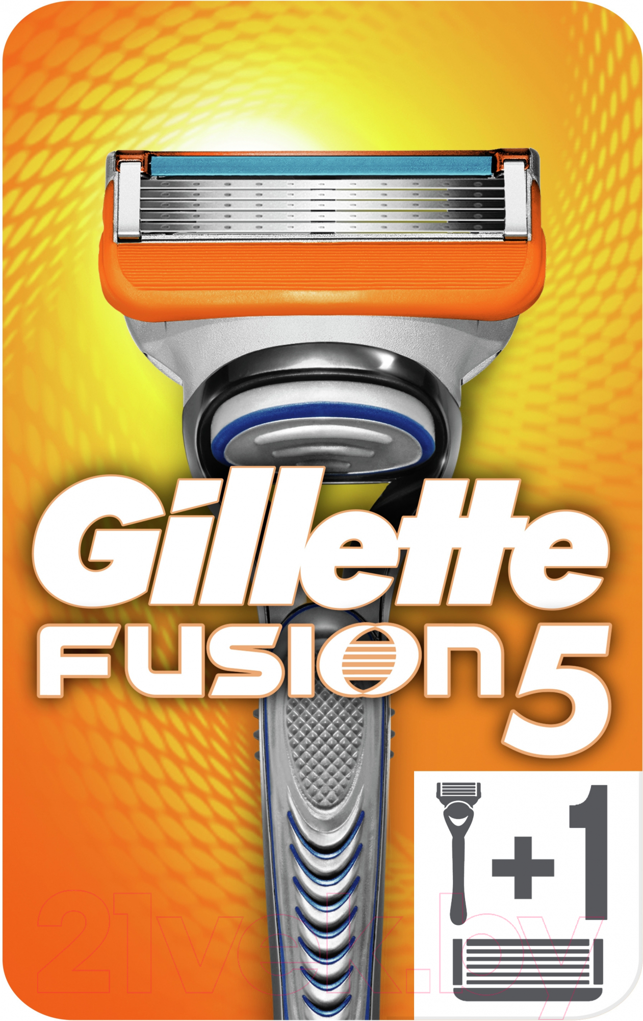 Бритвенный станок Gillette Fusion (+ 2 кассеты)