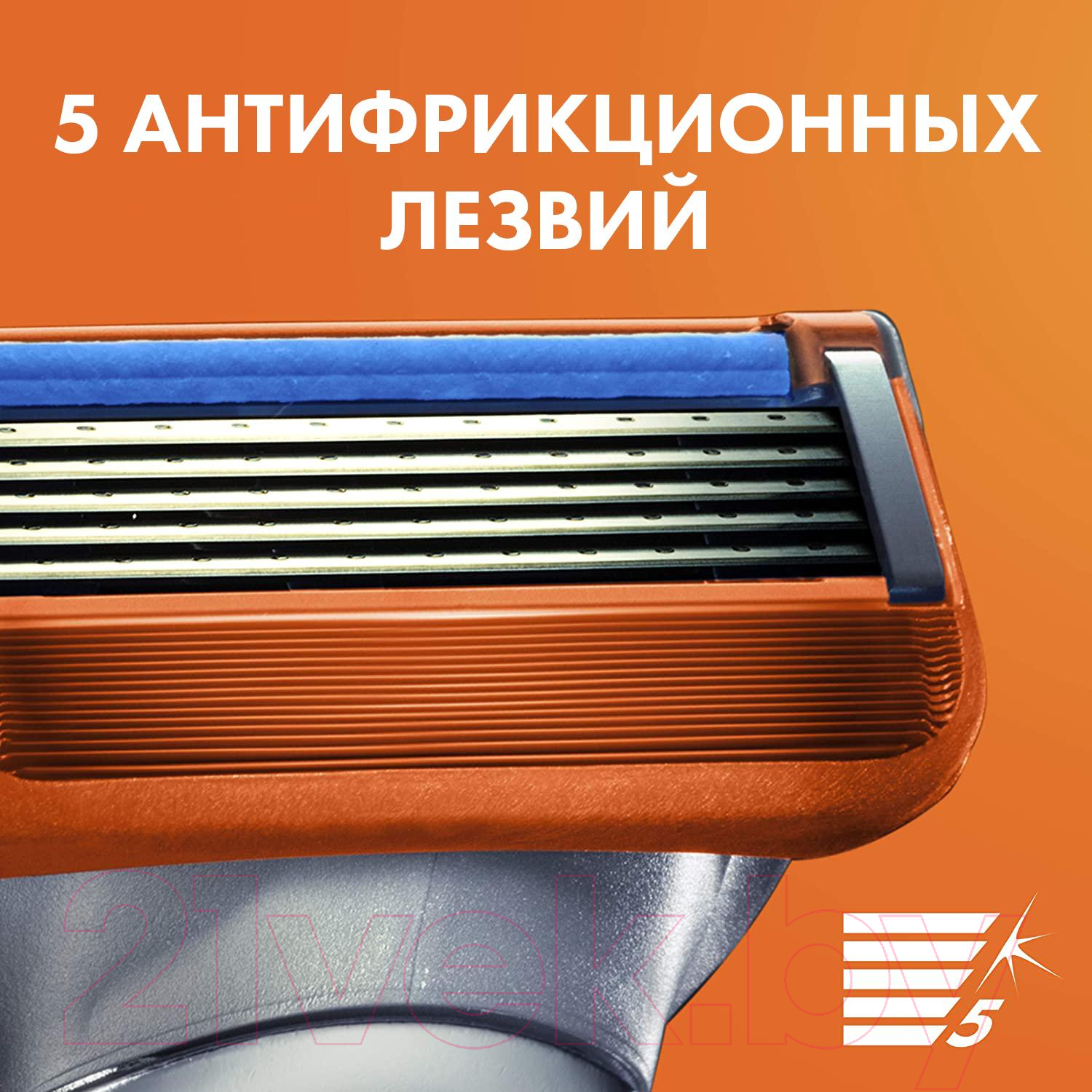 Бритвенный станок Gillette Fusion (+ 2 кассеты)