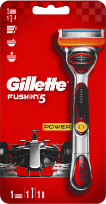 Бритвенный станок Gillette Fusion Power (+ 1 кассета)