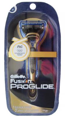 Бритвенный станок Gillette Fusion ProGlide Gold (+ 2 кассеты) - общий вид