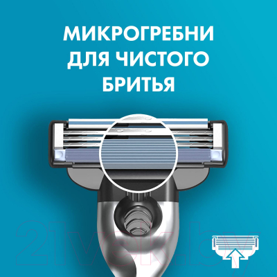 Набор сменных кассет Gillette Mach3 (4шт)