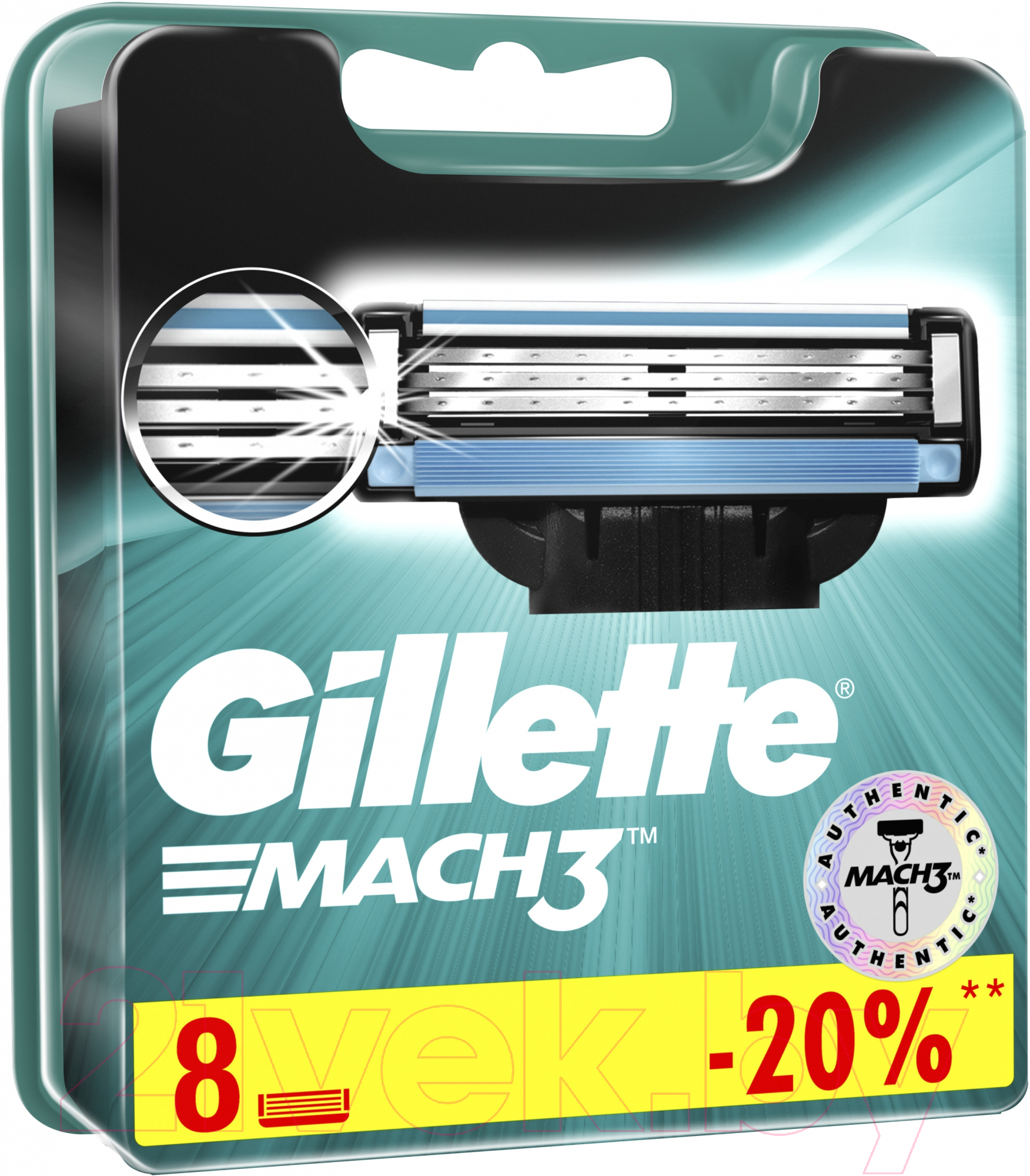 Набор сменных кассет Gillette Mach3