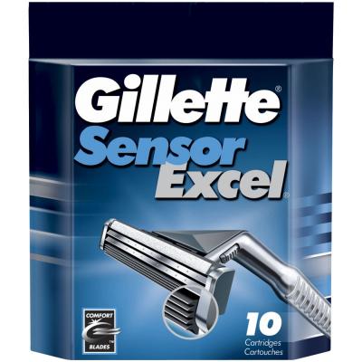 Набор сменных кассет Gillette Sensor Excel (10шт) - общий вид