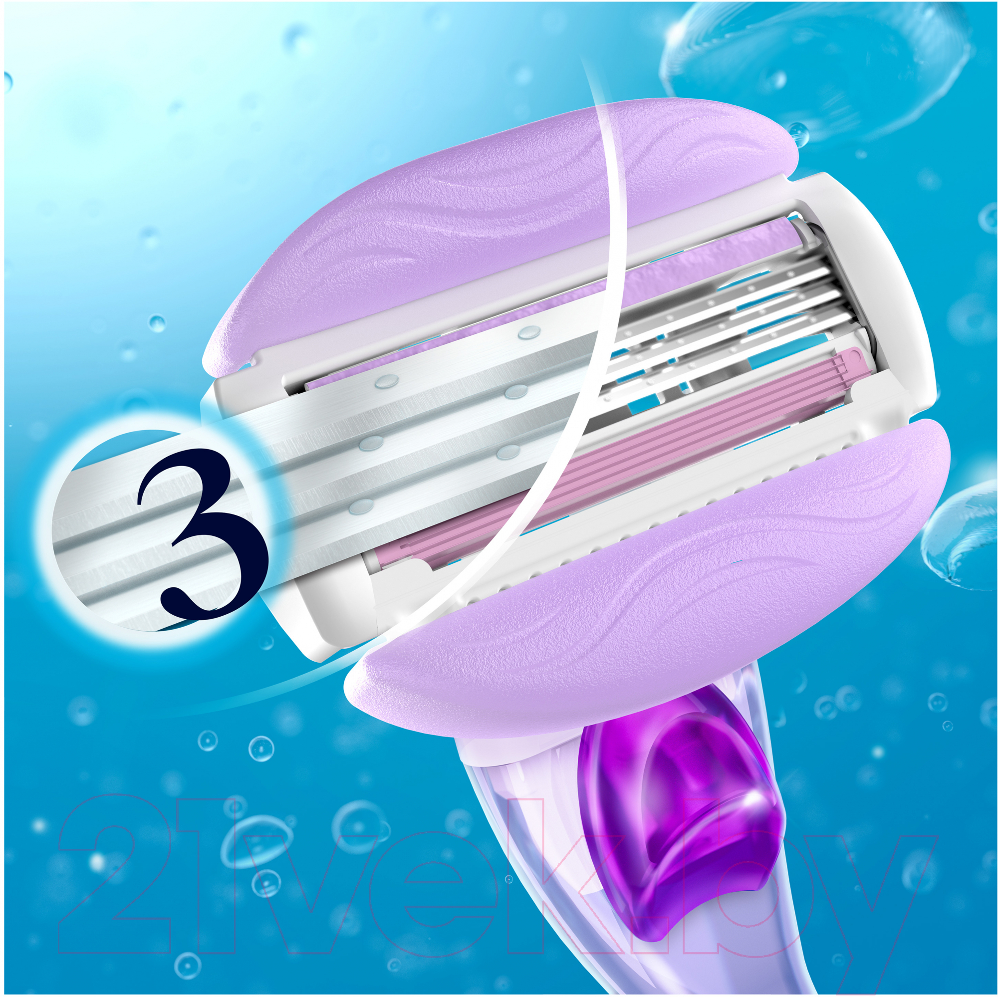 Набор сменных кассет Gillette Venus Breeze (с гелем, 4шт)