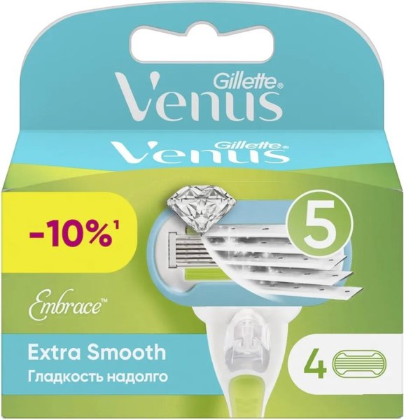 Набор сменных кассет Gillette Venus Embrace (4шт)