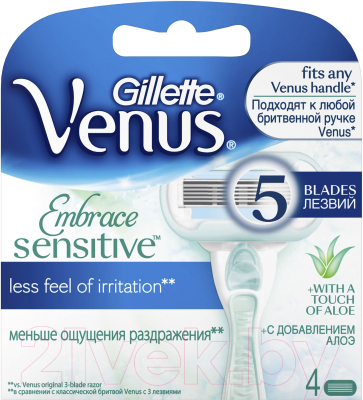 Набор сменных кассет Gillette Venus Proskin (для чувствительной кожи, 4шт)