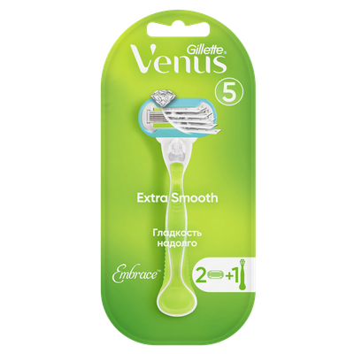 Бритвенный станок Gillette Venus Embrace (+ 2 кассеты) - 