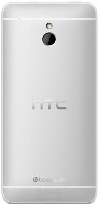 Смартфон HTC One mini (серебристый) - вид сзади