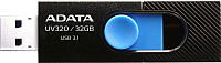 Usb flash накопитель A-data DashDrive UV320 32GB Black/Blue (AUV320-32G-RBKBL) - 