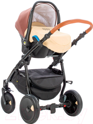 Детская универсальная коляска Tutis Zippy Orbit 3в1 (шоколад/светло-бежевый/коричн.)