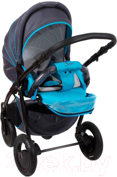 Детская прогулочная коляска Tutis Zippy Sport Plus (серый/синий)