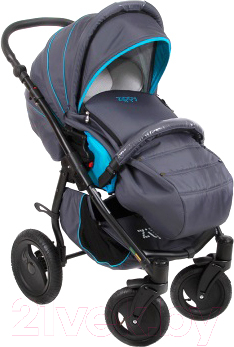Детская прогулочная коляска Tutis Zippy Sport Plus (серый/синий)