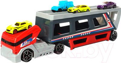 Автовоз игрушечный Haiyuanquan Трейлер P856-A (для гоночных машин)