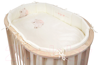 Комплект постельный для малышей Pituso Бантик / 609 (бежевый)