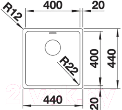 Мойка кухонная Blanco Andano 400-IF / 522957