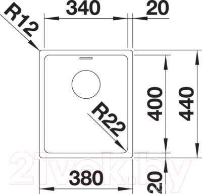 Мойка кухонная Blanco Andano 340-IF / 522953