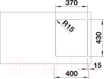 Мойка кухонная Blanco Andano 340-IF / 522953