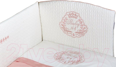 Комплект постельный для малышей Lappetti Baby №1 / 6018/2 (розовый)