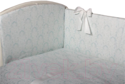 Комплект постельный для малышей Lappetti Эстель бантики / 6033/3 (бирюзовый)