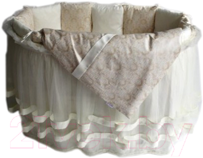 Комплект постельный для малышей Lappetti Эстель / 5034/4 (бежевый)