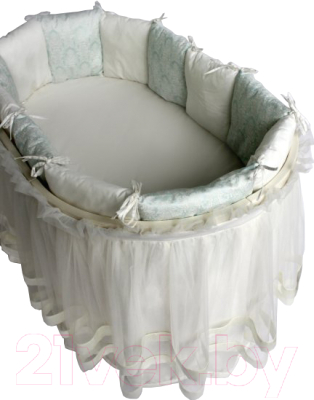 Комплект постельный для малышей Lappetti Эстель / 6034/3 (бирюзовый)