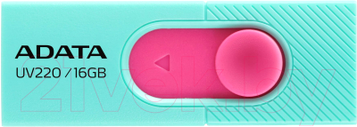 Usb flash накопитель A-data DashDrive UV220 16GB Green/Pink (AUV220-16G-RGNPK)