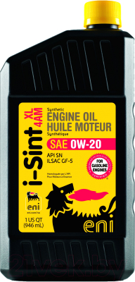 Моторное масло Eni I-Sint 0W20 (1л)