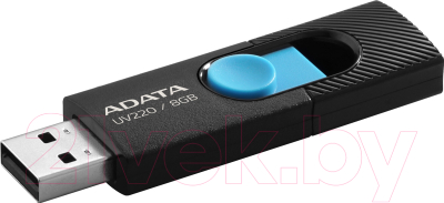 Usb flash накопитель A-data DashDrive UV220 8GB Black/Blue (AUV220-8G-RBKBL)