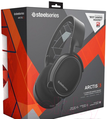 Наушники-гарнитура SteelSeries Arctis 3 / 61433 (черный)