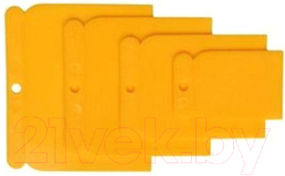 Набор шпателей Bauwelt 01220-900104 (4шт, желтый)