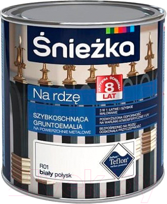 Грунт-эмаль Sniezka Na Rdze R14 молотковая (650мл, коричнево-красный)