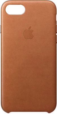 Чехол-накладка Apple Leather Case для iPhone 8/7 Saddle Brown / MQH72